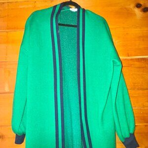 Crown & Ivy Keely green and Blue Open front Cardigan - Large